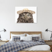 Little Owl | Athene noctua Leinwanddruck (Insitu (Schlafzimmer))