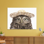 Little Owl | Athene noctua Leinwanddruck (Insitu (Wohnzimmer))