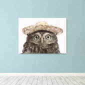 Little Owl | Athene noctua Leinwanddruck (Insitu (Holzboden))