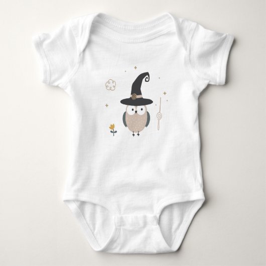 Little Owl Baby Strampler (Vorderseite)
