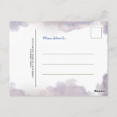 Little Owl Birthday Danke Postkarte (Rückseite)