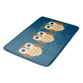 Little Owl Design Bath Mat Badematte (Schrägansicht)