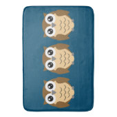 Little Owl Design Bath Mat Badematte (Vorderseite Vertikal)