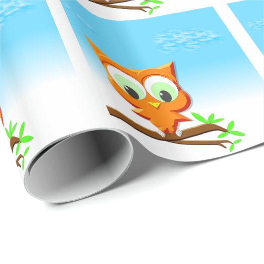 Little Owl Geschenkpapier (Rolleneckpunkt)
