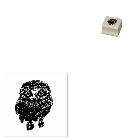 Little Owl Gummistempel (Stempel)
