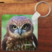Little Owl Keyring Schlüsselanhänger (Rückseite)