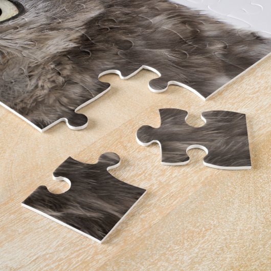 Little Owl mit einem Strohhut - Athene noctua Puzzle (Seite)