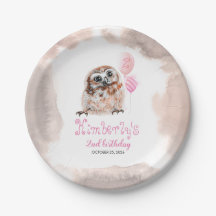 Little Owl Niedlich Pink zum Geburtstag