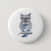 Little Owl Tattoo Flash Idee Cartoon Owl Button (Vorderseite)