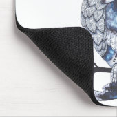 Little Owl Tattoo Flash Idee Cartoon Owl Mousepad (Ecke)