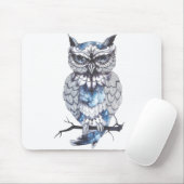 Little Owl Tattoo Flash Idee Cartoon Owl Mousepad (Mit Mouse)