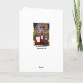 Little Owl Taverne mit Goody Good Gruß Karte (Rückseite)