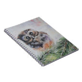 Little Owl Wasserfarben-MalNotebook Notizblock (Rechte Seite)