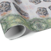 Little Owl Wrapping Paper Geschenkpapier (Rolleneckpunkt)