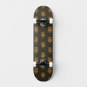 Little Owls Pattern Skateboard (Vorderseite)