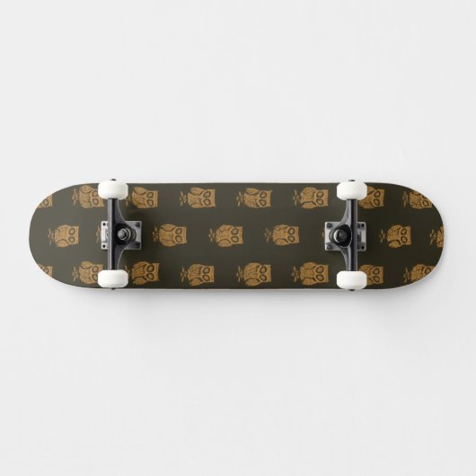 Little Owls Pattern Skateboard (Horizontal)