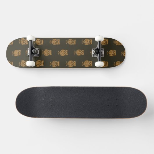 Little Owls Pattern Skateboard (Horizontal)