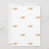 Little Pampkin, Autumn Baby Shower Einladung (Rückseite)