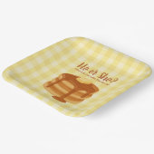 Little Pancake Brunch Theme Gender Reveal Pappteller (Gewinkelt)