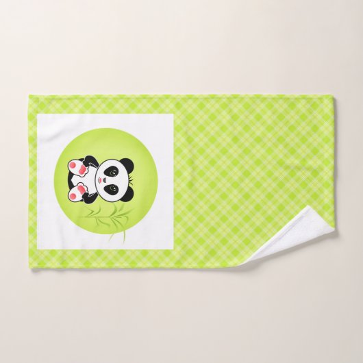 Little Panda Badhandtuch Set (Handtuch)