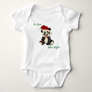 Little Panda Bear Weihnachten Baby Strampler