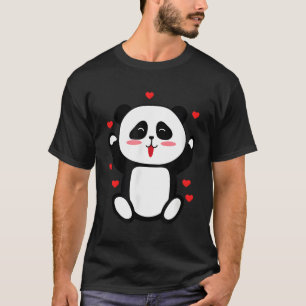 Little Panda Birne voll Liebe mein Rot Er T-Shirt