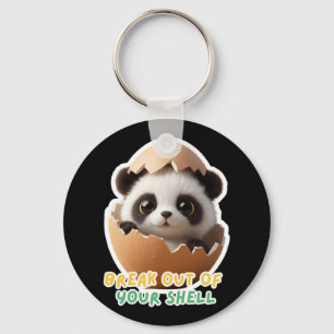 Little Panda@break aus Ihrer Muschel Aufkleber Schlüsselanhänger