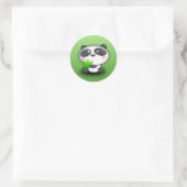 Little Panda Cub Runder Aufkleber (Tasche)