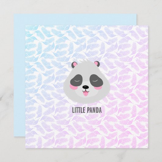 Little Panda Flat Card (Vorne/Hinten)