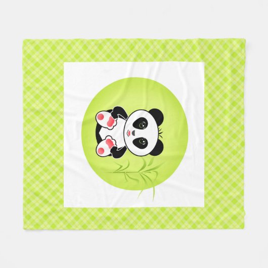 Little Panda Fleecedecke (Vorderseite (Horizontal))