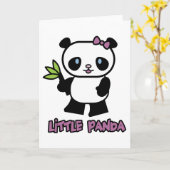 Little Panda Karte (Gelbe Blume)
