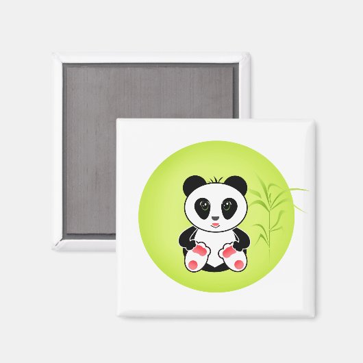 Little Panda Magnet (Vorderseite/Rückseite)