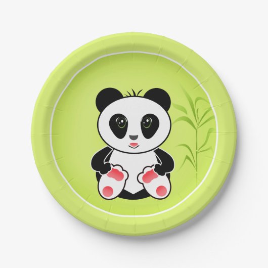 Little Panda Pappteller (Vorderseite)