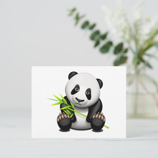 Little Panda Postkarte (Stehend Vorderseite)