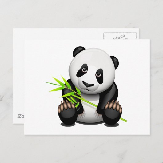 Little Panda Postkarte (Vorne/Hinten)