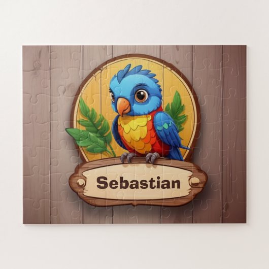 Little Parrot Personalisiert Puzzle (Horizontal)