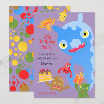 Little Party Monster und Konfetti Geburtstagsfeier