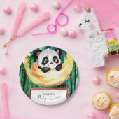 Little Pastel Enchanted Panda Baby Shower Pappteller (Party)