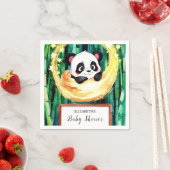Little Pastel Enchanted Panda Baby Shower Serviette (Beispiel)