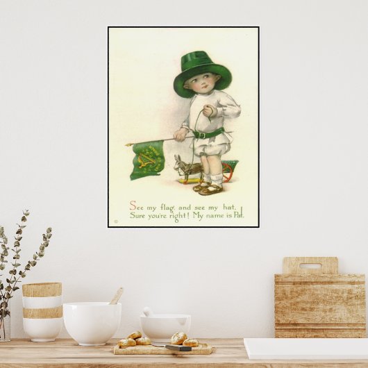 Little Patrick Vintag Print Poster (Küche)