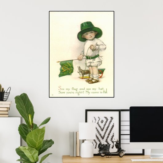 Little Patrick Vintag Print Poster (Heimbüro)