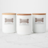 Little Paws Selbstgemachtes Hundefutter Lebensmitteletikett (Flaschen)