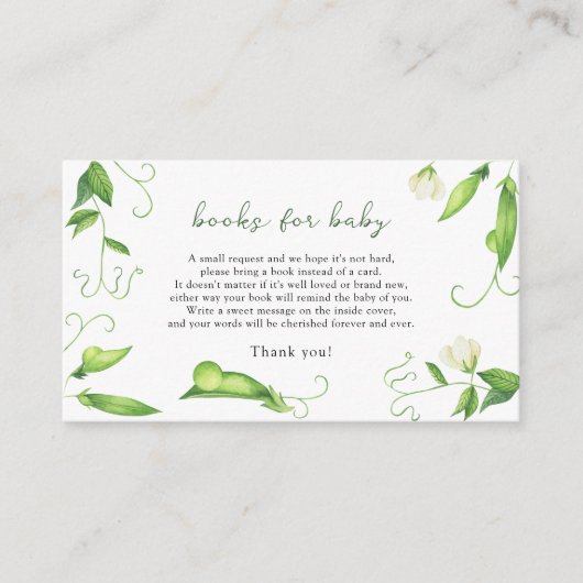 Little Pea - Bücher für die Kinderkarte Begleitkarte (Vorderseite)