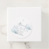 Little Peace of Heaven Blue Cloud Boy Baby Shower Geschenkanhänger (Beispiel)