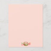 Little Peach baby Dusche Bingo-Spiel Paper Sheet (Rückseite)