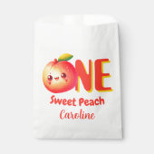  Little Peach Cute First Birthday Geschenktütchen (Vorderseite)