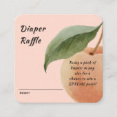 Little Peach Diaper Raffle Enclosure Card Begleitkarte (Vorderseite)