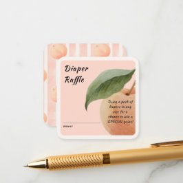 Little Peach Diaper Raffle Enclosure Card Begleitkarte