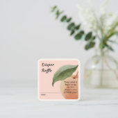 Little Peach Diaper Raffle Enclosure Card Begleitkarte (Stehend Vorderseite)