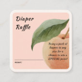 Little Peach Diaper Raffle Enclosure Card Begleitkarte (Vorderseite)
